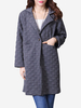 Jacquard Weave Solid One Button Lapel Casual Women Coat