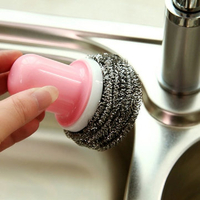 Japanese-Style Strong Detergency Cleaner Kitchen Steel Ball Brush