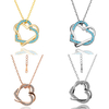 JASSY Sweet Necklace Heart Zircon Pendant Necklace