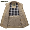 Jeep Rich Fall Winter Outdoor Cotton Vest Casual Multi-pocket Fishing Waistcoat
