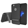 Jet Black Rock Royce Series Beveled Kickstand Case TPU PC Dual Layered Protection For Apple iPhone 7