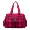 Jinqiaoer Ladies Casual Nylon Waterproof Bags Multiple Pocket Handbag Shoulder Bag