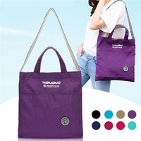Jinqiaoer Lightweight Nylon Handbag Shoulder Bag Shopping Bag