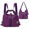 Jinqiaoer Nylon Dual-Use Casual Crossbody Bag Women Satchel Backpack Shopping Leisaure Shoulder Bag