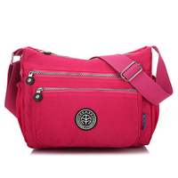 Jinqiaoer Women Nylon Casual Shoulder Bag Light Crossbody Bag