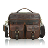JOYIR Men Genuine Leather Retro Handbag Multi-pocket Vintage Businesss Crossbody Bag
