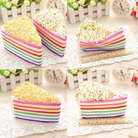 Kawaii Cake Scented Squishy Slow Rising Destress Toy Cellphone Charm Strap