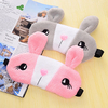 Kawaii Cartoon Solid Rabbit Face Shaped Eye Mask Relax Sleeping Eyepatch With Ice Pack