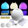 Kawaii Monster Shaped 7 Color Changeable LED Night Light Silicone Decorative Desk Lamp