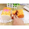 Kawaii Squishy Sesame Toast Bread With Bowknot Slow Rising Toy Gift Decor