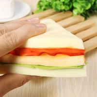 Kawaii Squishy Simulation Bread Sandwich Fun Toys Decoration