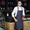KCASA KC-APR01 Fashion Denim Aprons Durable String Adjustable Machine Washable Easy Care Pinafore Bib Apron