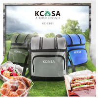 KCASA KC-CB01 12-can Soft Cooler Bag Travel Picnic Beach Camping Food Container Bag With Hard Liner