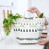 KCASA KC-CB05 Cotton Linen Lunch Tote Bag Shopping Bag Picnic Travel Handbag Storage Containers
