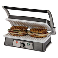 KCASA KC-FM10 Burger Grill Sandwich Maker 2-slice Panin