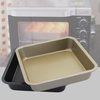 KCASA KC-OP02 8 Inches Stainless Steel Nonstick Square Pizza Cake Mold Bread Cookie Tray Oven Pan