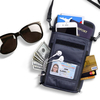 KCASA KC-PB16 Travel Passport Holder RFID Blocking Storage Bag Waterproof Neck Wallet Organizer
