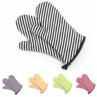 KCASA KC-PG04 1Pcs Cotton Oven Mitts Kitchen BBQ Microwave Oven Heat Resistant Potholder Gloves