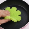 KCASA KC-SC47 Flower Shape Silicone Dish Bowl Vegetable Fruit Cleaning Brush Heat-resistant Coaster