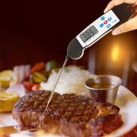 KCASA KC-TP600 Foldable Instant Read Digital Electric BBQ Barbecue Cooking Meat Meat Thermometer With Voice