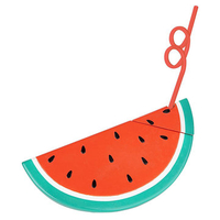 KCASA KC-WE01 Watermelon Shaped Straw Water Fruit Juice Coke Drinking Bottle Beach Party Tumbler