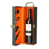 KCASA KC-WG01 5Pcs Weeding Leathern Wine Bottle Gift Box Set With Corkscrew Pourer Collar Cutter