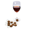 KCASA KC-WM039 9Pcs Wood Inspirational Wine Charm Cocktail Drinks Glass Maker Decoration