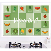 KCASA KC-WS016 45 x 75cm Removable Kitchen Vegetable Fruit Oil-proof Waterproof Wall Sticker Paper