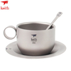 Keith Ti3601 105g 150ml Titanium Coffee Cup Tea Mug With Spoon Ultralight Camping