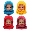 Kids Boy Girl Cute Winter Beanie Warm Hat Hooded Scarf Earflap Knitted Cap