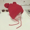 Kids Boys Girl Infant Toddler Solid Color Knit Hat Cute Hairball Beanie Cap