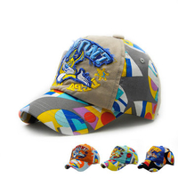 Kids Boys Girls Cotton Letter Embroidery Baseball Hat Camouflage Outdoor Sports Sunshade Cap