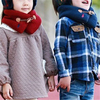 Kids Children Winter Warm Collar Button Scarves Neck Warmer