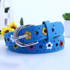 Kids Girl Boys Hollow Cute Butterfly Flowers Lace Belt Casual PU leather Belts Waistban