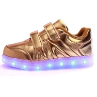 Kids LED Light Shoes Sneakers Leather Casual Boy Girl Shoes Children New