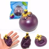 Kiibru Mangosteen Squishy Slow Rising Tropical Fruit Squishy 7cm Girl Kids Gift Toy