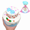 Kiibru Squishy Bowknot Snow Christmas Cake 11cm Slow Rising Original Packaging Collection Gift Toy