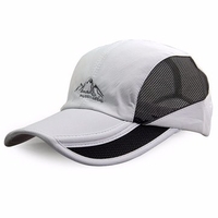 KINEED Men Cotton Foldable Mesh Baseball Cap Summer Outdoor Sun Visor Hat