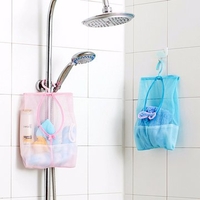 Kitchen Bathroom Hanging Mesh Storage Bag Clothes Toy Organizer Laundry Hook