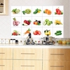 Kitchen Vegetable Fruit Oil-proof Wall Sticker Removable Waterproof Sticker Home Decor