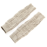 Knitted Crochet Twist Fingerless Long Gloves Mitten Hand Arm Warmer Glove