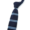 Korean Style Male Leisure Neckties Thin Stripe Plaids Slim Skinny Knitting Narrow Ties