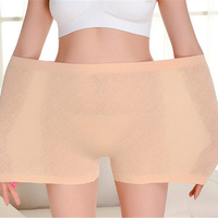 L-3XL Women Seamless Super Elastic Cotton Boyshorts High Waist Body Shaping Underwear