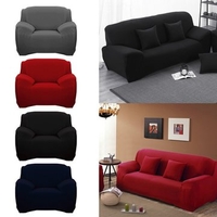 L Shape Stretch Elastic Fabric Sofa Cover Pet Dog Sectional Corner Solid Color Couch Cover