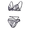 Lace Bralette Unlined Sexy Triangle Cage See Through Unpadded Bra Sets