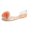 Lace Camellia Jelly Transparent Flat Beach Sandals