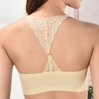 Lace Camisole Bandeau Ice Silk Racerback Bando Soft Bras