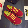 Lace Decoration Suede Casual Flat Slip On Flat Loafers