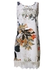 Lace Embellished Floral Ethnic Sleeveless Dress