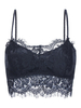 Lace Eyelash Tank Top Bandeau Breathable Adjustable Bras